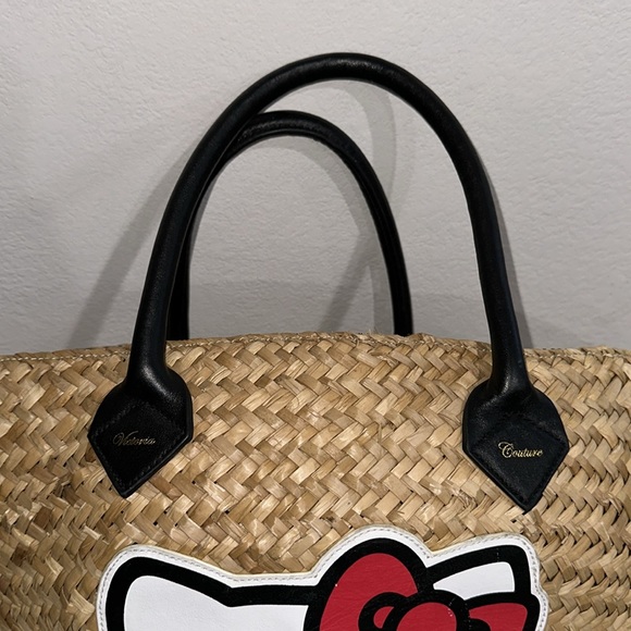 Victoria Couture Hello Kitty Woven Basket Tote Bag - Picture 2 of 16